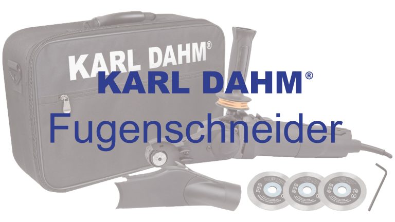 KARL DAHM Fugenschneider - Video zur Anwendung