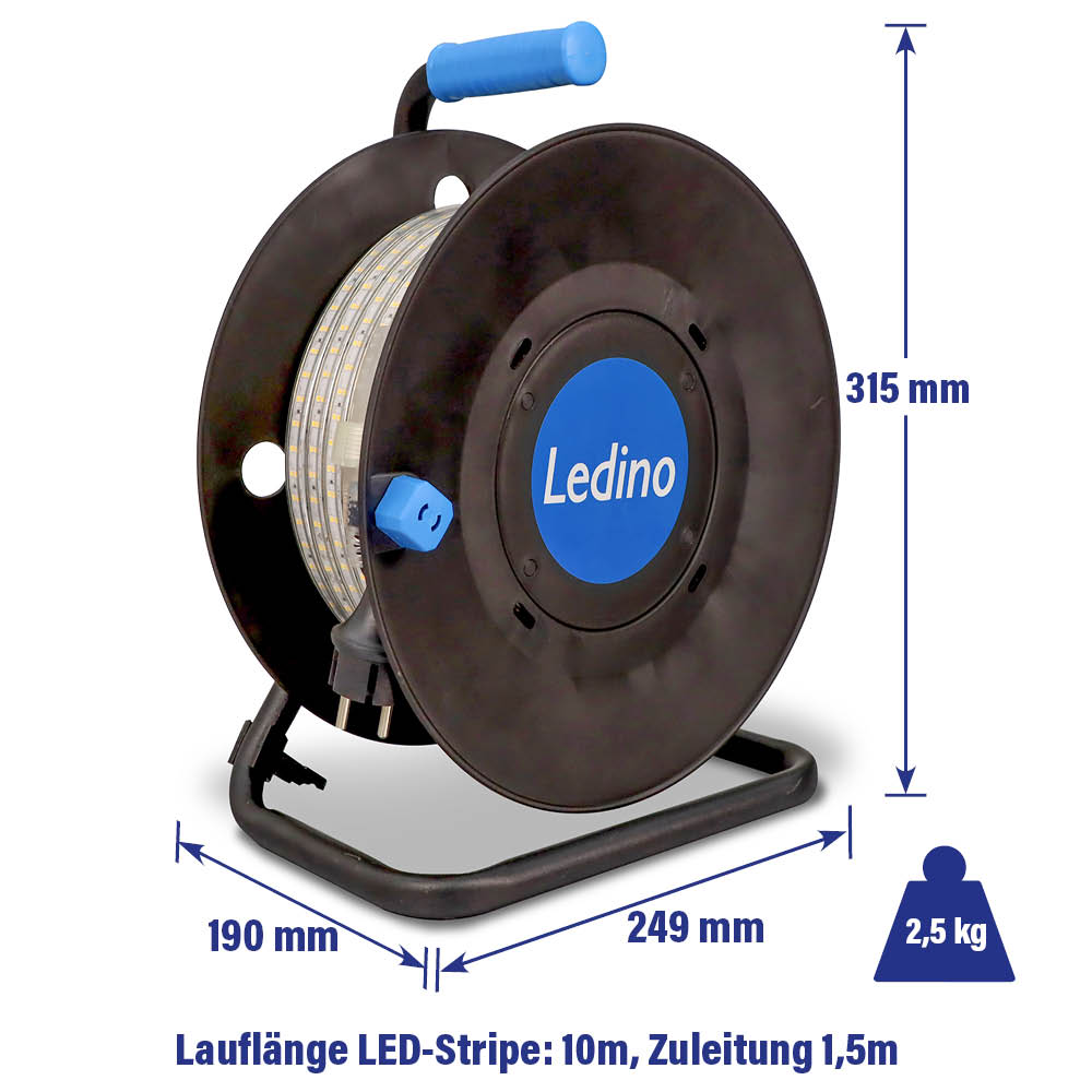 Lichtbandtrommel LED 10m und verlängerbar, Art.-Nr. 12982