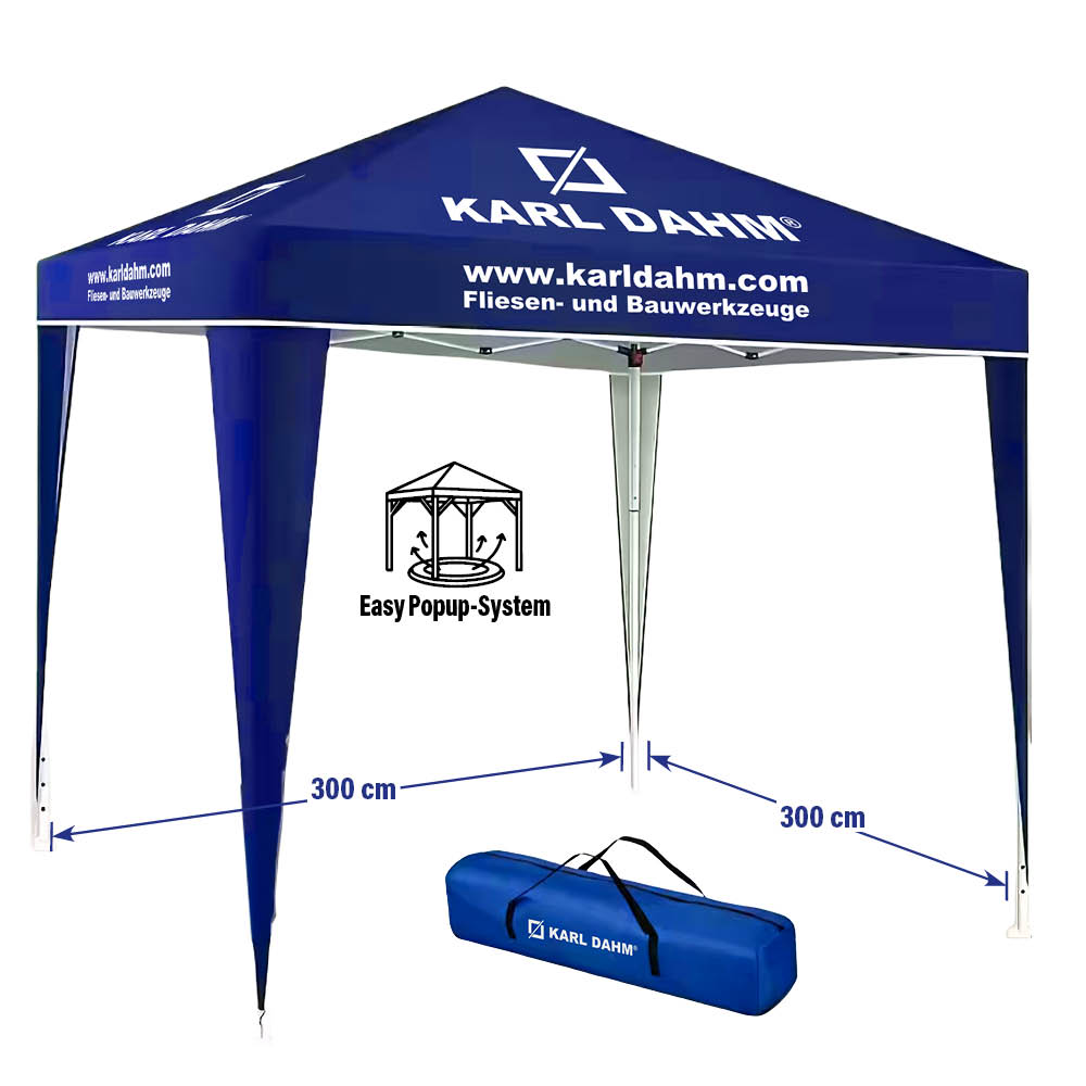 Faltpavillon 3 x 3 m, wasserdicht mit Transporttasche, Art.-Nr. 13907