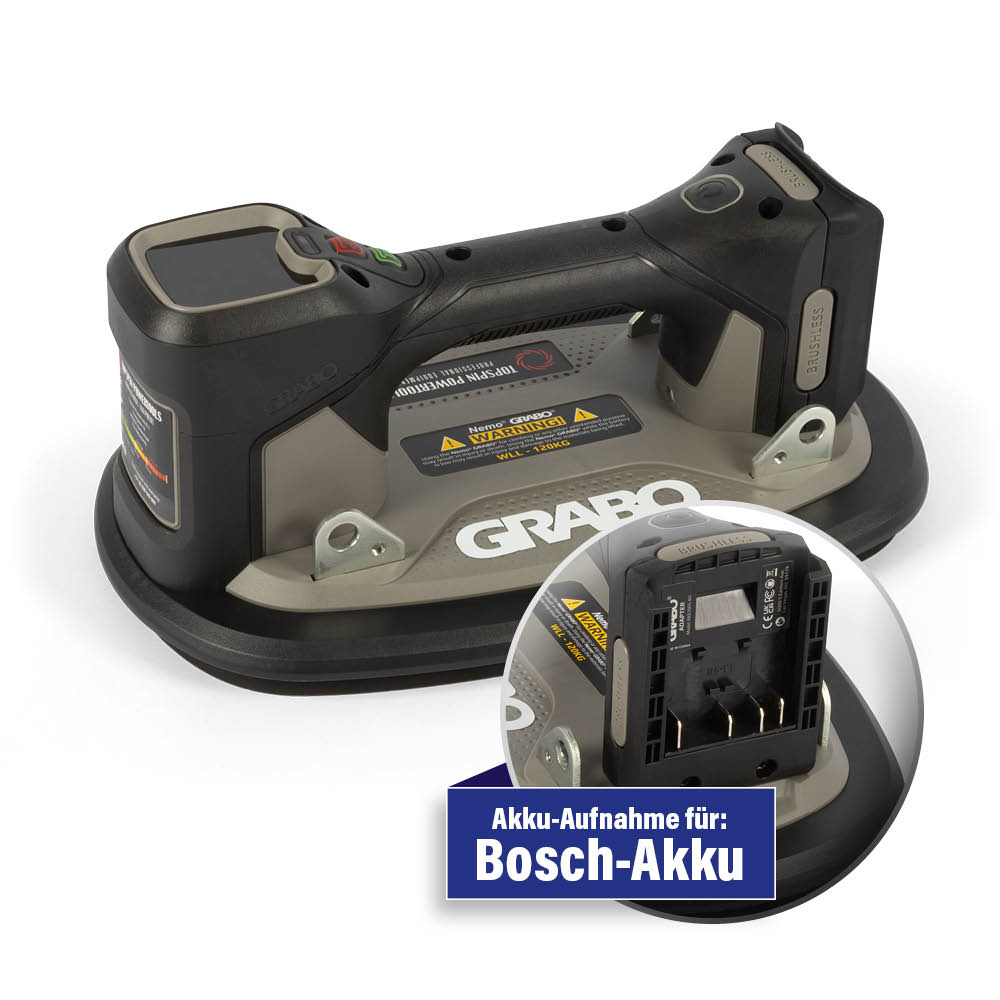 GRABO Akku Saugheber Pro Brushless - Bosch Edition Art.-Nr. 40956